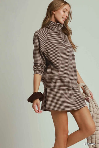 Gingham Skort