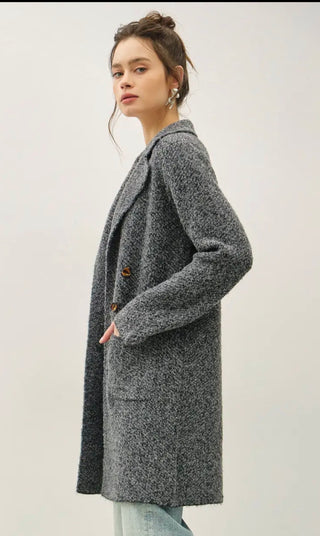 Grey Sweater Coatigan