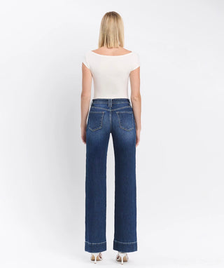Peyton High Rise Trouser Denim