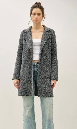 Grey Sweater Coatigan