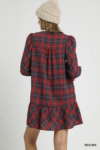 Red Plaid Dress