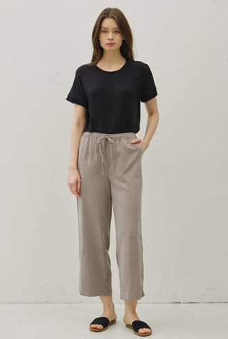 Greige Wide Leg Pant
