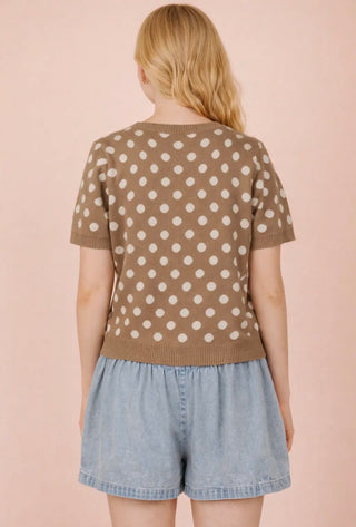 Cocoa Dot Cardigan
