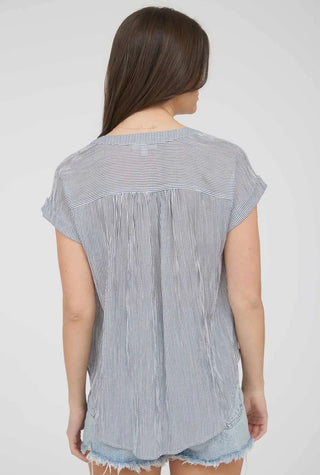 Navy Breeze Button Down