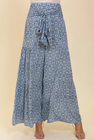 Blue Wide Leg Pant