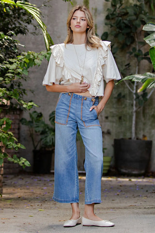 Stitch Detail Denim