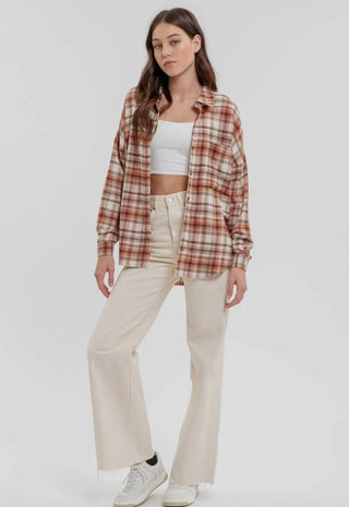 Terracotta Plaid Shirt