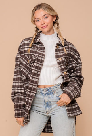 Chocolate Plaid Jacket