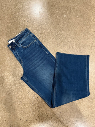Dark Wash Aileeah High Rise Crop