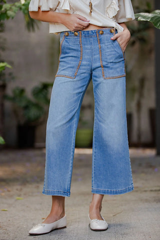 Stitch Detail Denim