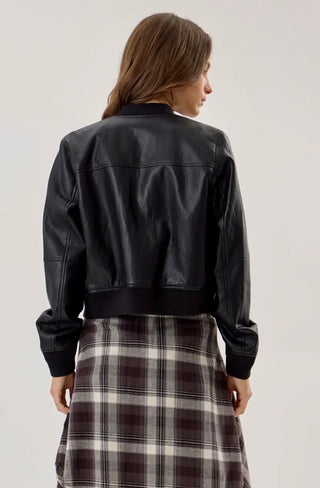 Black Vegan Leather Jacket