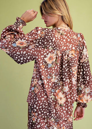 Floral Fawn Blouse