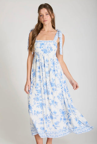 Floral Border Dress
