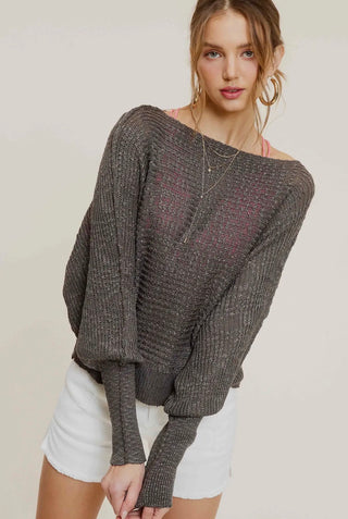 Green Dolman Sweater