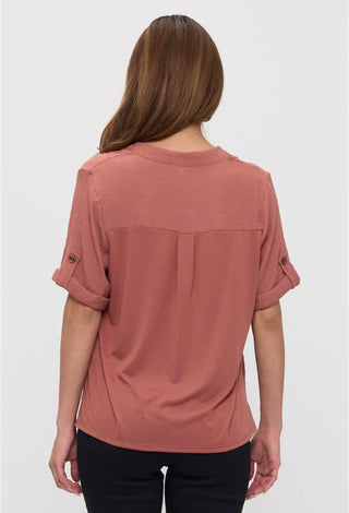 Clay V-Neck Blouse