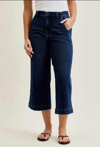 Morgan High Waist Trouser Denim