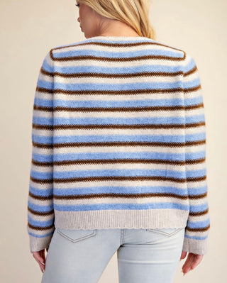 Multi Color Stripe Cardigan