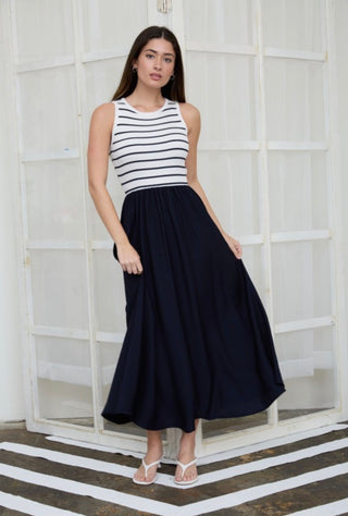 Ivory Mix Media Dress