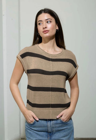 Tan & Black Sweater