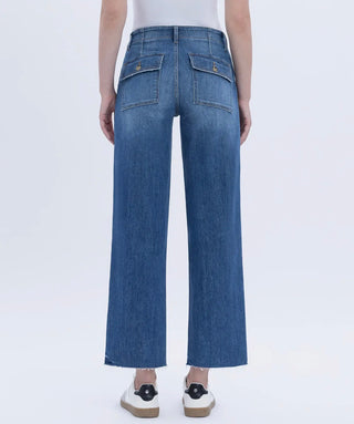 Sophie High Rise Crop Utility Denim