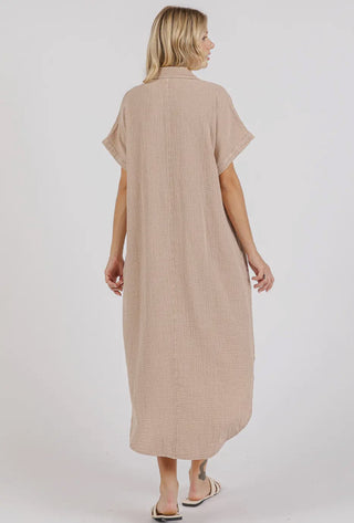 Mineral Wash Midi Dress