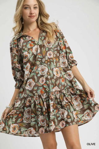 Wild Olive Bloom Dress