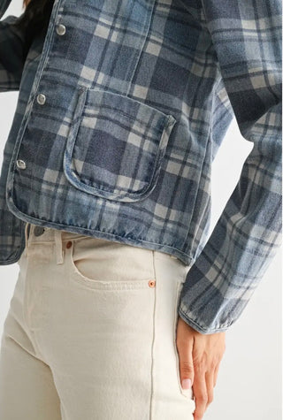 Plaid Denim Jacket