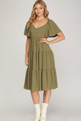 Olive Midi Dress