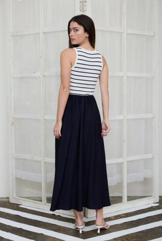 Ivory Mix Media Dress