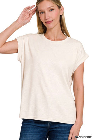 Sand Cotton Modal Top