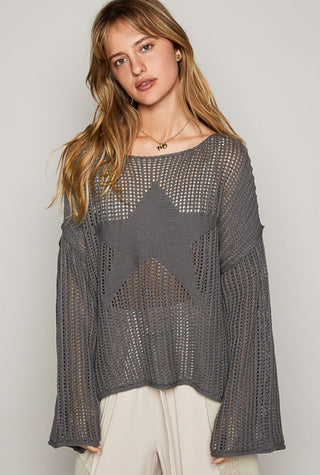 Charcoal Star Sweater