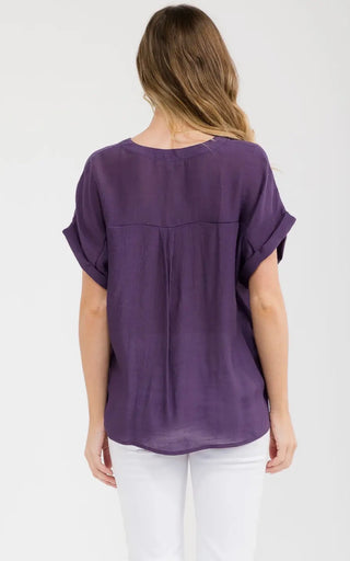 Amethyst Gauze Blouse