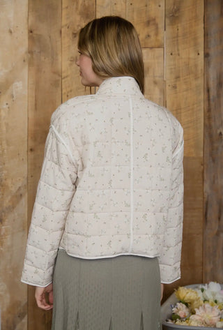 Floral Quilted Puffer Jacket