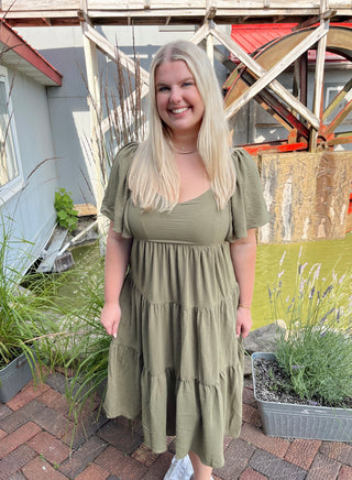 Olive Midi Dress