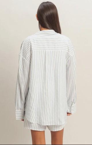 Blue Stripe Button Down