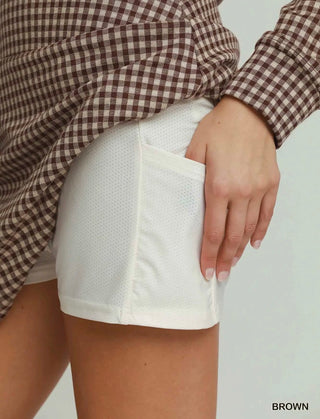 Gingham Skort