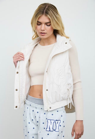 Ivory Quilted Vest