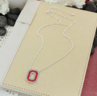 Ohio State Crystal Necklace