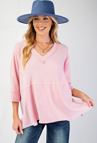 Pink Mineral Wash Top