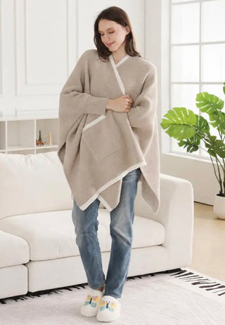 Beige Wearable Blanket