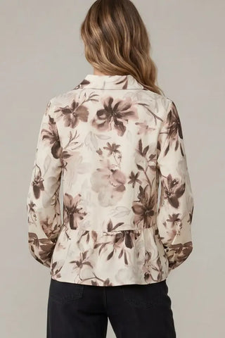 Cream Floral Blouse