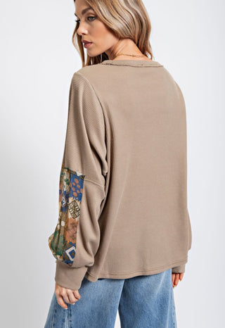 Mocha Mixed Thermal Top