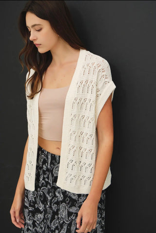 White Sweater Cardi