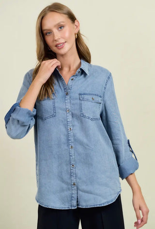 Denim Chambray Button Down
