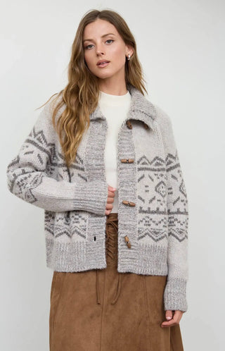Fair Isle Cardigan Sweater
