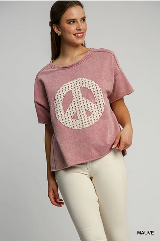 Rose Wash Peace Top