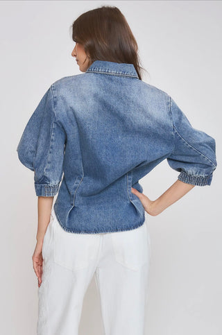 Denim Tailored Blouse