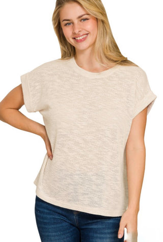 Beige Easy Living Top