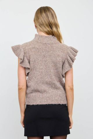 Ruffle Sleeve Sweater