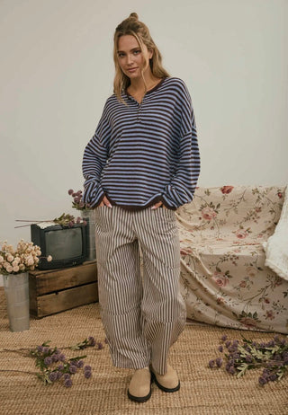 Brown Stripe Pant